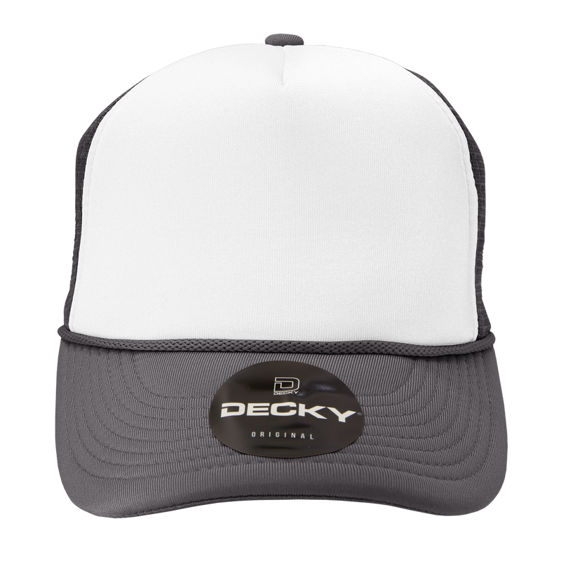 The Park Wholesale - Blank Trucker Foam Mesh 2-Tone Hats - Decky 210/6025: Navy