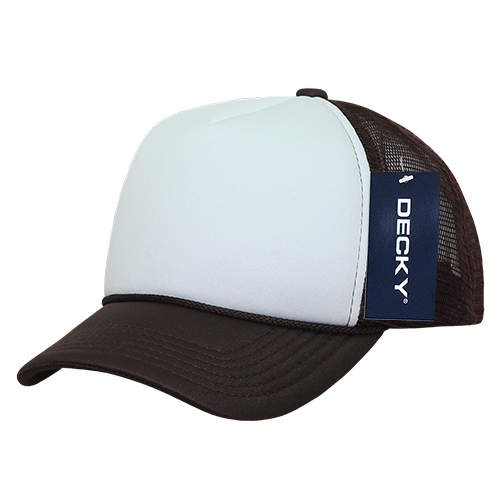 The Park Wholesale - Decky 7010 - Kids, Youth Trucker Foam Hats, Mesh Back - 7010: Sky/White