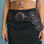 Western Leather Disc Belt