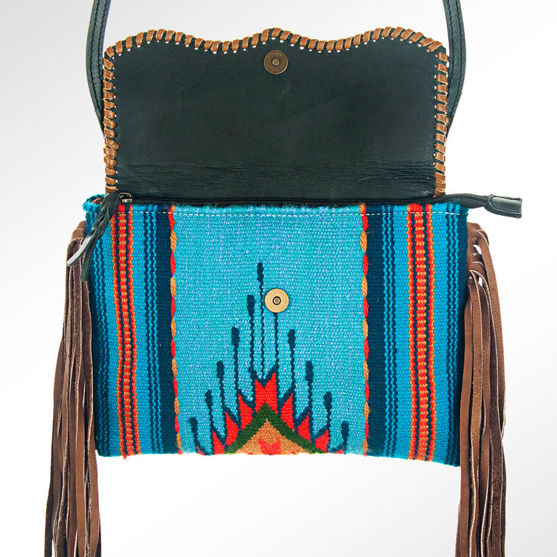 The Glitzy Cowhide Saddle Blanket Crossbody