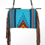 The Glitzy Cowhide Saddle Blanket Crossbody
