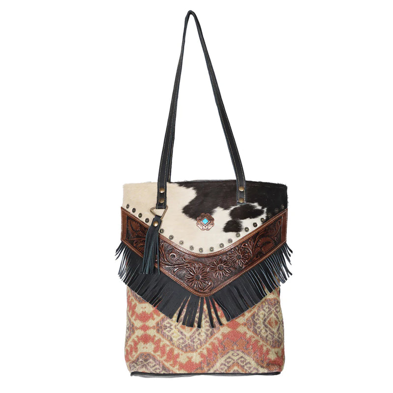 The Hair on Hide Canvas Tote