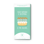 Sweeter Cards Chocolate Bar + Greeting Card in ONE! - Happy Birthday Card - You're a Fire Hazard