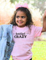 Youth Beautiful Crazy Crewneck Tee