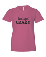 Youth Beautiful Crazy Crewneck Tee