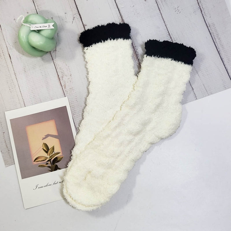 Knitted Pattern Cozy Socks