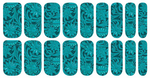 Dusti Rhoads - Saddle Up Teal Tooled Leather Western Nail Polish Strip