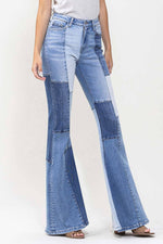 VERVET by FLYING MONKEY - HIGH RISE COLOR BLOCK PATCHWORK SUPER FLARE JEAN
T5709: ENJOYED / 25