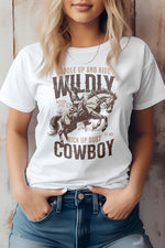 Kick up Dust Cowboy, Vintage Western Graphic Tee