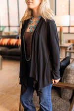 Soft Drape Open Cardigan