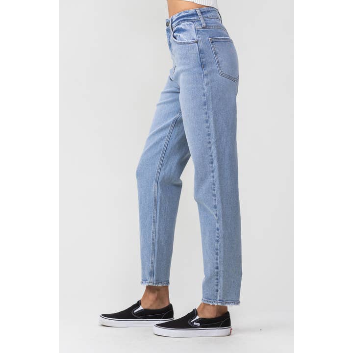 High Rise Tapered Mom Jean