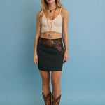 Western Leather Disc Belt
