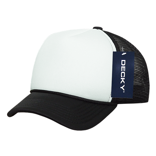 The Park Wholesale - Decky 7010 - Kids, Youth Trucker Foam Hats, Mesh Back - 7010: Sky/White