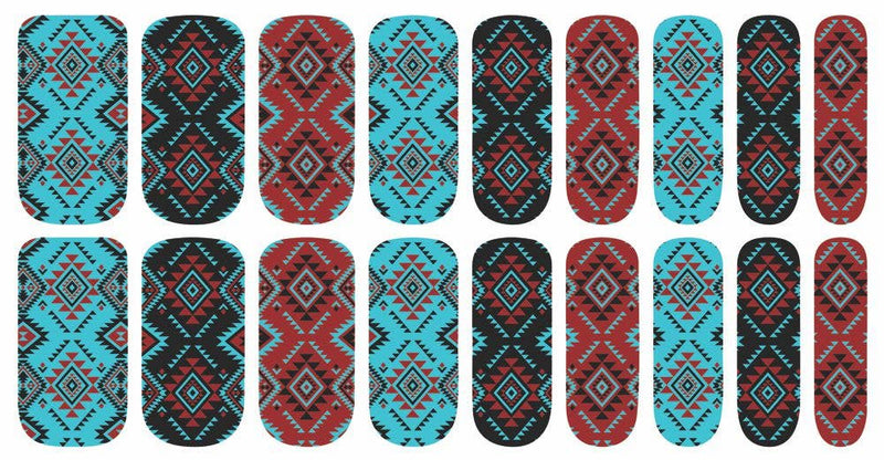 Dusti Rhoads - Sedona Aztec Western Nail Polish Strips