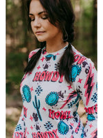The Bling Howdy Mesh Top
