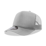 The Park Wholesale - Decky 6025 - Mid Profile, 5 Panel Foam Trucker Hat - 6025: White