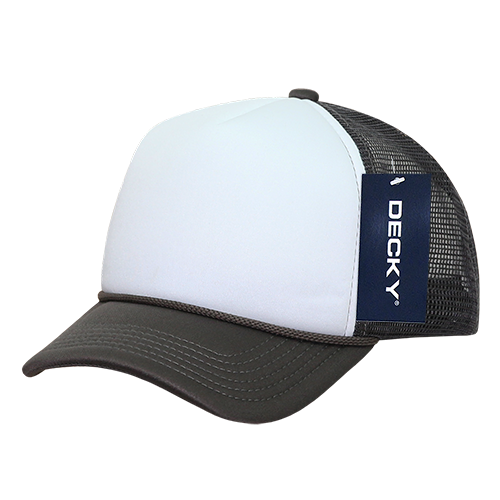 The Park Wholesale - Decky 7010 - Kids, Youth Trucker Foam Hats, Mesh Back - 7010: Sky/White