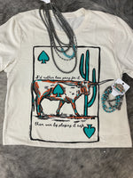 Lauren's Ace of Spade Longhorn Tee