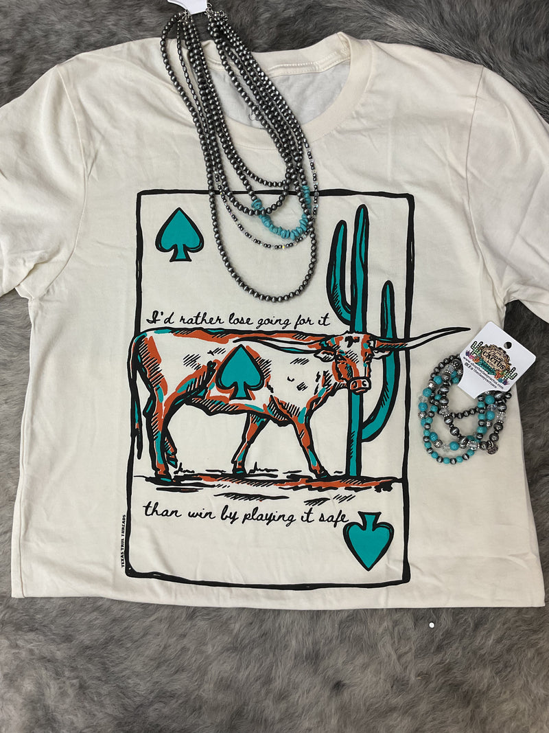 Lauren's Ace of Spade Longhorn Tee