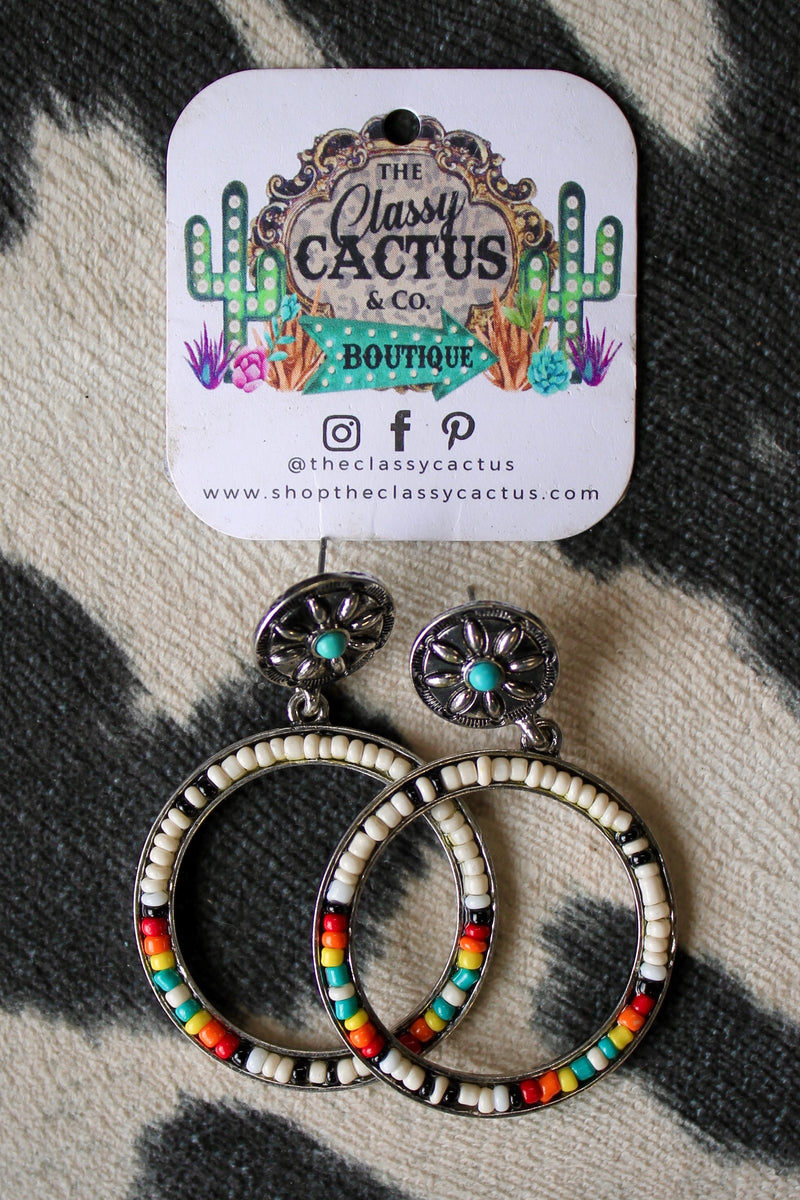 Navajo Beaded Post Earrings