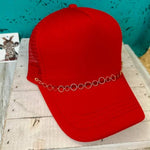 TURQUOISE & Gold Trucker Hat Chain