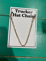 Small Paperclip Trucker Hat Chain: Gold