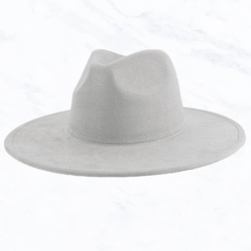 Suzie Q USA - Suede Large Eaves Peach Top Fedora Hat: Light Mint