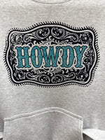 Howdy Buckle Pocketed Crewneck