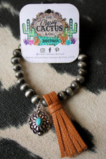 Stretch Tassle charm Bracelet