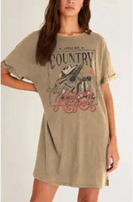 Country Rock & Roll Mineral T-Shirt Dress