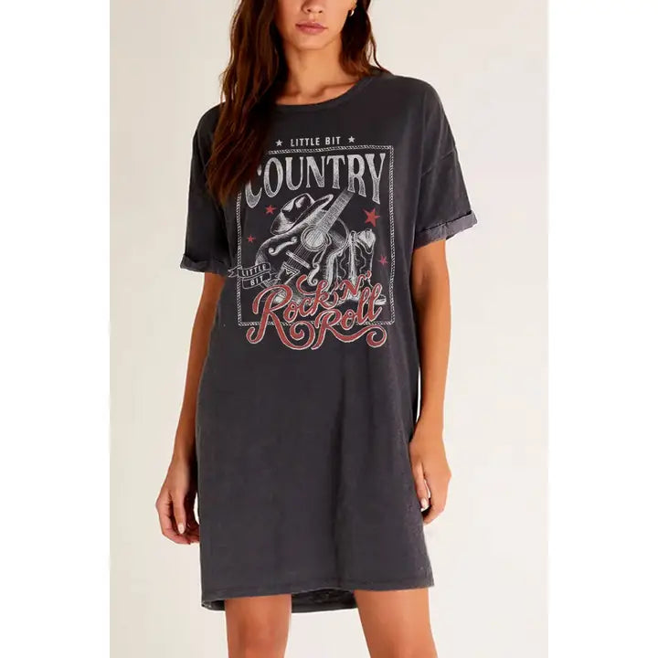 Country Rock & Roll Mineral T-Shirt Dress