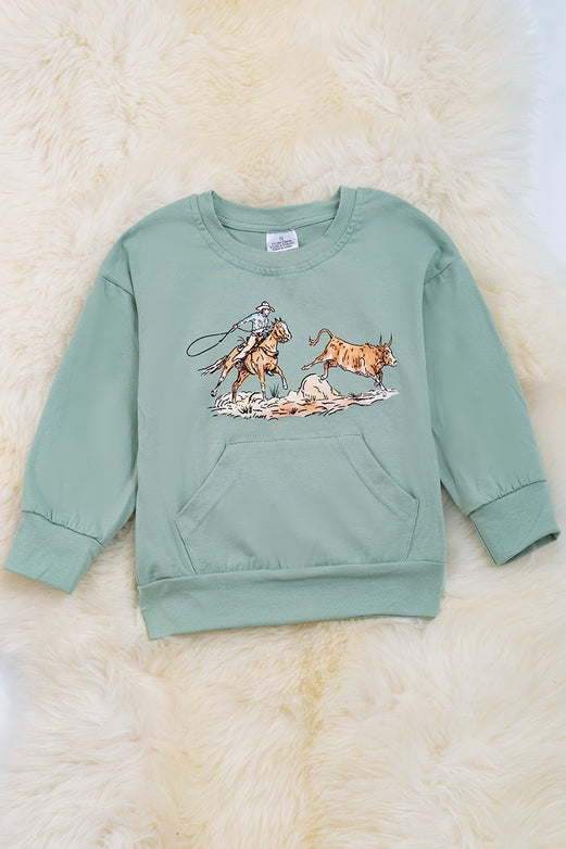 RJ-On the Ranch Graphic crewneck