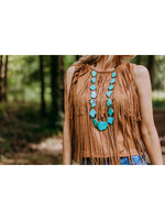 Suede Fringe Tank Top