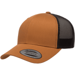 The Park Wholesale - Yupoong 6606T Retro Trucker Hat, Baseball Cap with Mesh Back, 2-Tone Colors - YP Classics®: Moss/Khaki