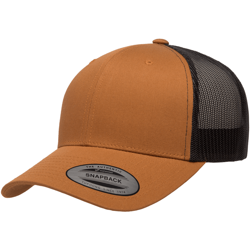 The Park Wholesale - Yupoong 6606T Retro Trucker Hat, Baseball Cap with Mesh Back, 2-Tone Colors - YP Classics®: Moss/Khaki