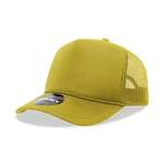 The Park Wholesale - Decky 6025 - Mid Profile, 5 Panel Foam Trucker Hat - 6025: Khaki