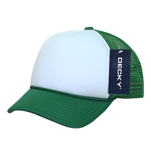 The Park Wholesale - Decky 7010 - Kids, Youth Trucker Foam Hats, Mesh Back - 7010: Sky/White