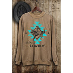 HRTandLUV - GIDDY UP COWBOY MINERAL GRAPHIC SWEATWHIRTS: Mineral Mustard / M