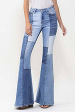 VERVET by FLYING MONKEY - HIGH RISE COLOR BLOCK PATCHWORK SUPER FLARE JEAN
T5709: ENJOYED / 24