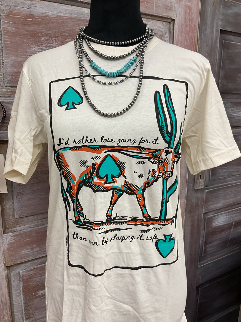 Lauren's Ace of Spade Longhorn Tee
