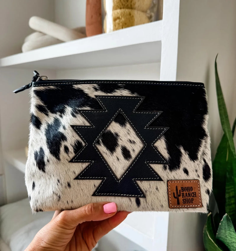 Genuine Cowhide Makeup Bag