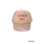 Cowboy Hat Ball Cap