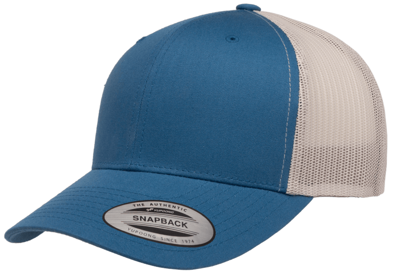 The Park Wholesale - Yupoong 6606T Retro Trucker Hat, Baseball Cap with Mesh Back, 2-Tone Colors - YP Classics®: Charcoal/Neon Orange