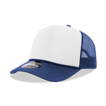 The Park Wholesale - Blank Trucker Foam Mesh 2-Tone Hats - Decky 210/6025: Navy