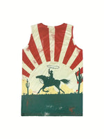 America Sunburst Cowboy Tank Top