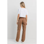 Taupe Straight Cargo Pants