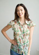 The Retro Cowgirl Collage Flutter Sleeve
