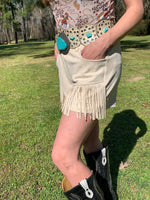 The Dixie Rhinestone Embellished Fringe Shorts