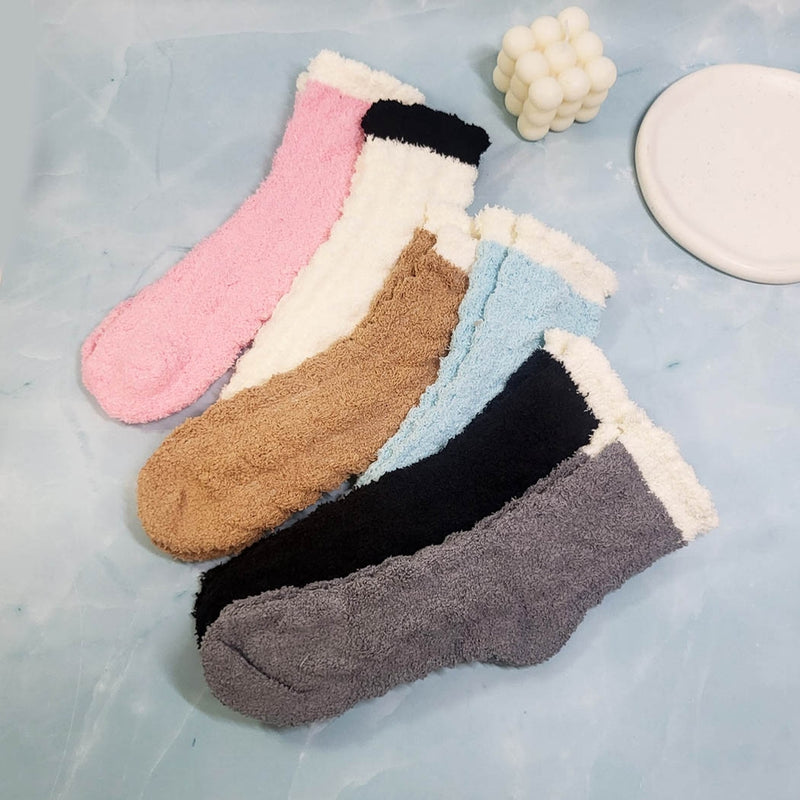 Knitted Pattern Cozy Socks