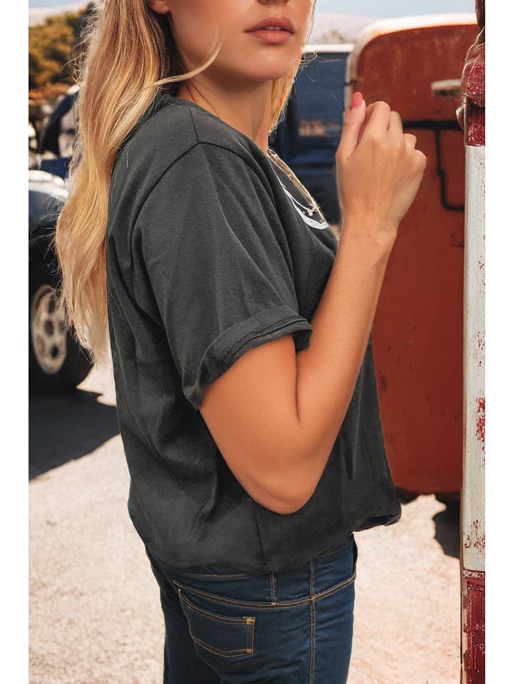 Western Bull Skull Graphic T